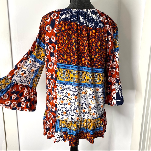 Westport Printed Flare Top - Picture 9 of 11